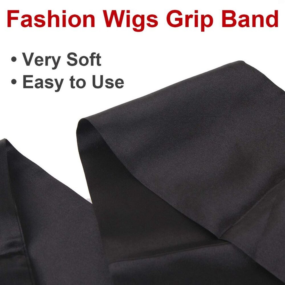 Satin Edge Scarves for Wigs Silk Headbands Soft Edge Scarf to Lay Edges for Blac - Picture 5 of 9